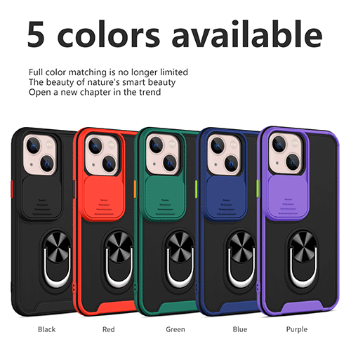 Nustumkite fotoaparato dangtelį telefono dėklas su žiedo laikikliu